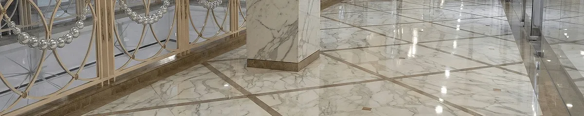 Beautiful marble floor professionally installed in Birmingham, AL