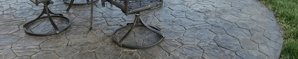 Garden relaxation area with professionally installed stone flooring in Birmingham AL